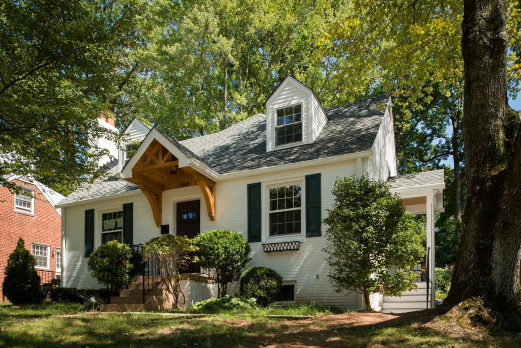 building an addition Front - Side of Bethesda Home