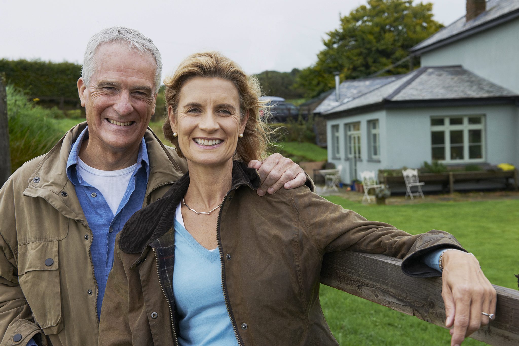 Seniors together on farm Aging in Place